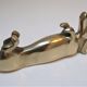 Dachshund solid brass vintage zoomorphic paperweight 60s-70s