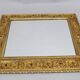 1940s Italian Mirror in Golden Wood Frame