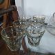 Bvb france regd 1950 glass wine glass and carafe set.