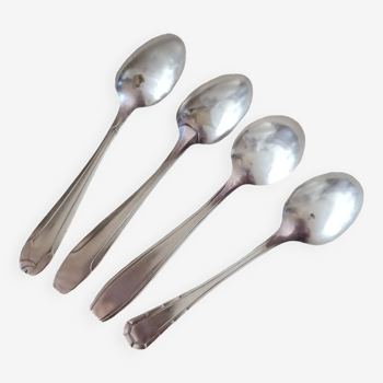 4 small Art Deco spoons
