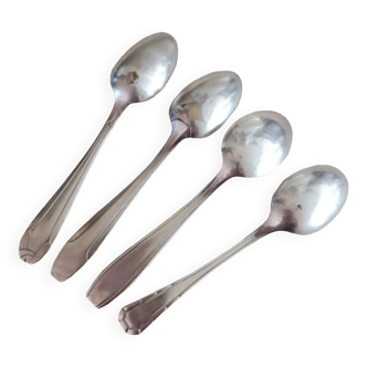 4 small Art Deco spoons