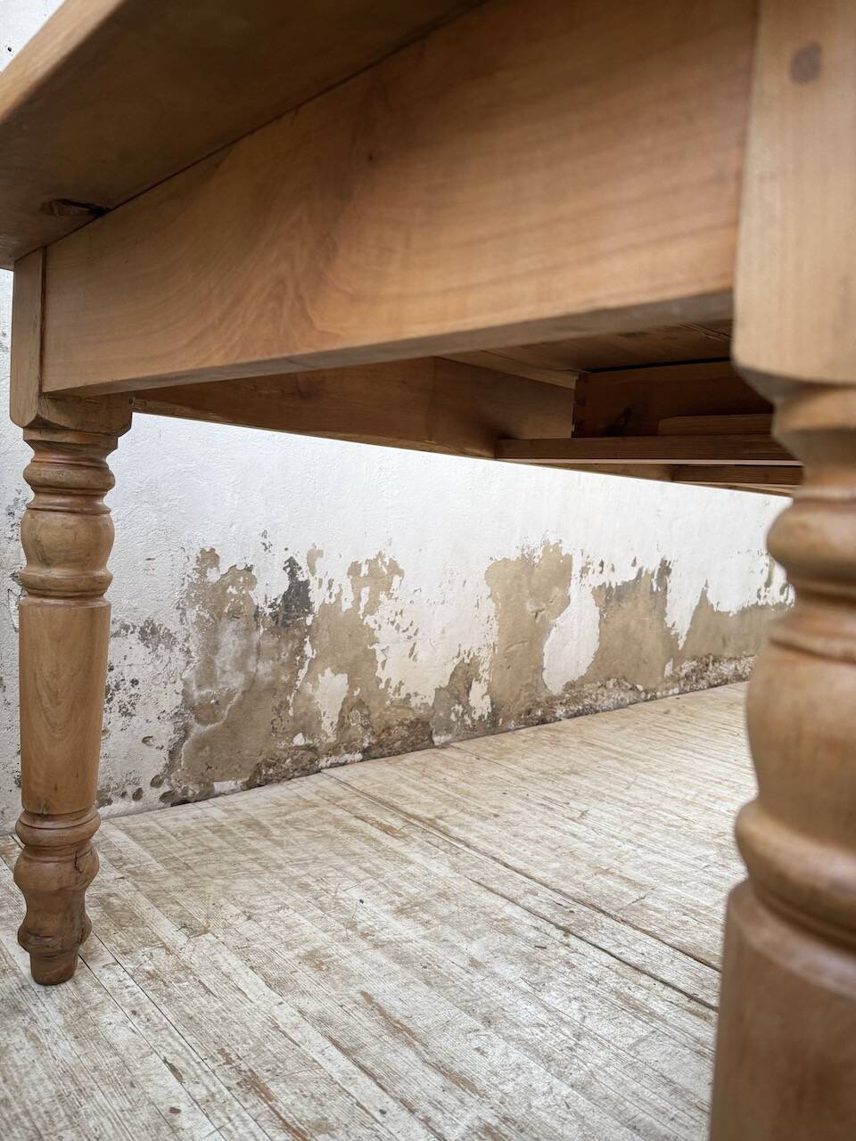 Table de ferme en merisier