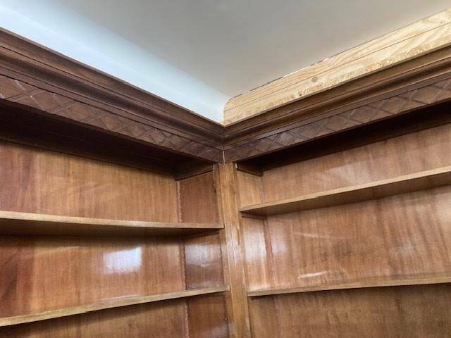 Old corner pharmacy cabinet