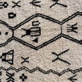 Modern Berber Beni Ouarain wool rug