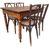 19th century oak bistro table