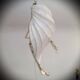 Organic Light Sculpture Wall Hanging Lamp, Birch Branch +Paper