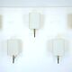 Set of five Mid-century sconces in Stilnovo manner. Italy 1950s