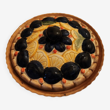 Plat à tarte avec couvercle en céramique