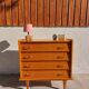 vintage commode with tapered legs