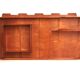 Italian Handmade Walnut wall cabinet from the 1960s.