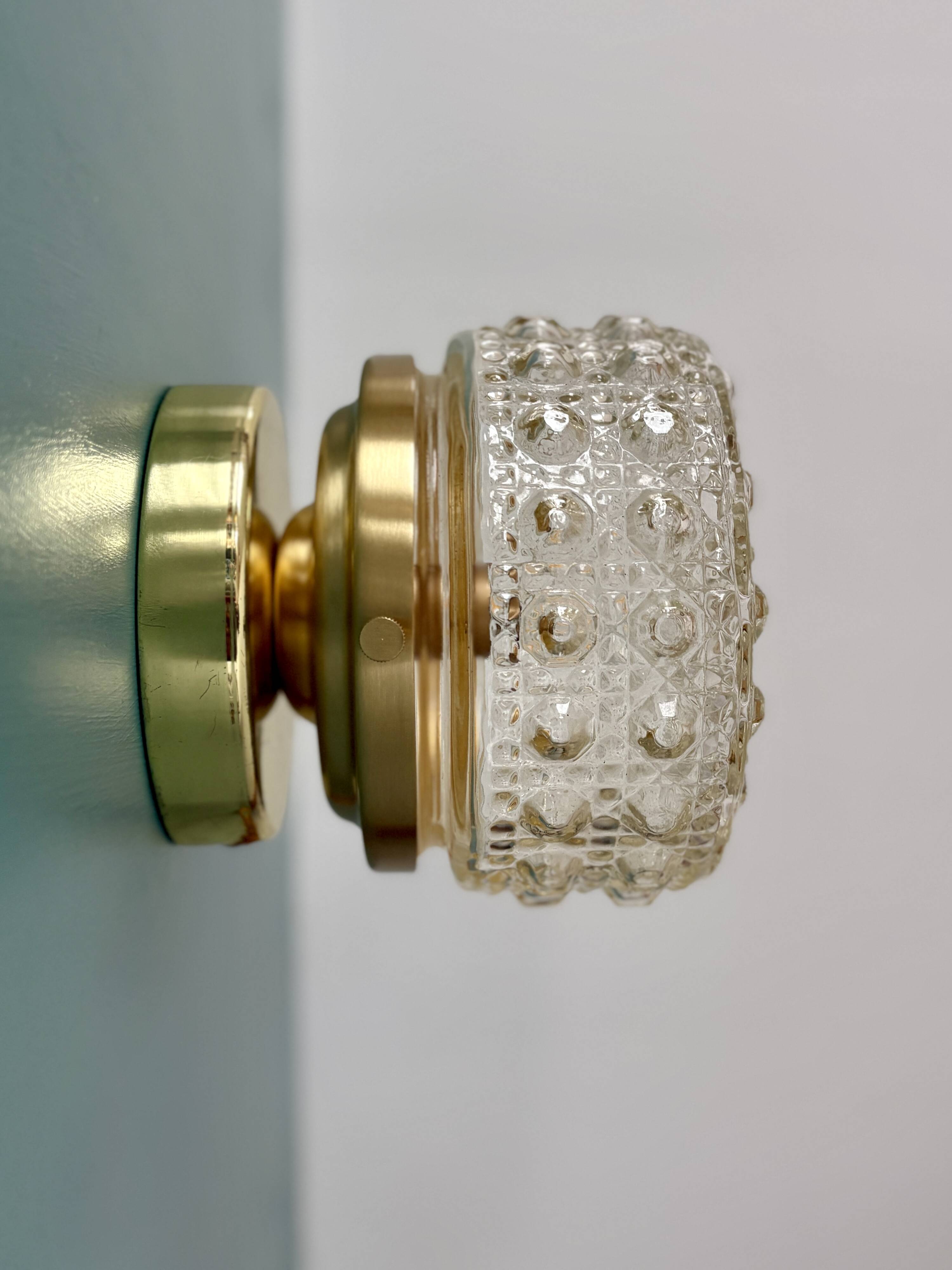 Vintage glass moulded globe wall/ceiling light.