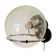 Model C-1725 Raindrop Glass Basketball Wall Lamp from Raak, 1970s