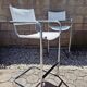 Italy 70's 2 leather bar stools