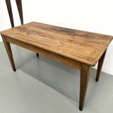 Restored pine farmhouse table