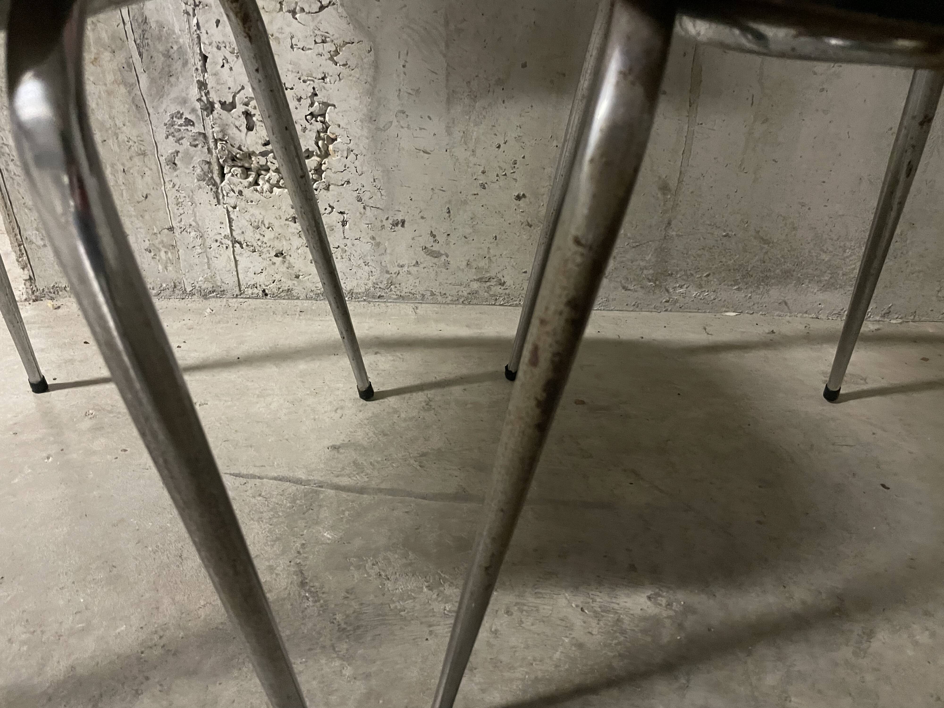 Paire de chaises en formica années 70