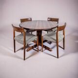 Danish modern dining set by N.O. Møller, Denmark 1960s
