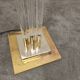 Vintage Brass and Lucite Floor Lamp, 1970s