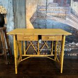 Vintage rattan desk