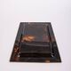 Vintage Italian Brass and Acrylic Glass Tray, 1970s