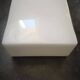 Old vintage square opaline ceiling/wall light 1960/70