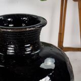 Vase ancien en céramique émaillée (vers 1850)