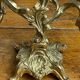Chandelier à deux bras, type rocaille, en bronze 