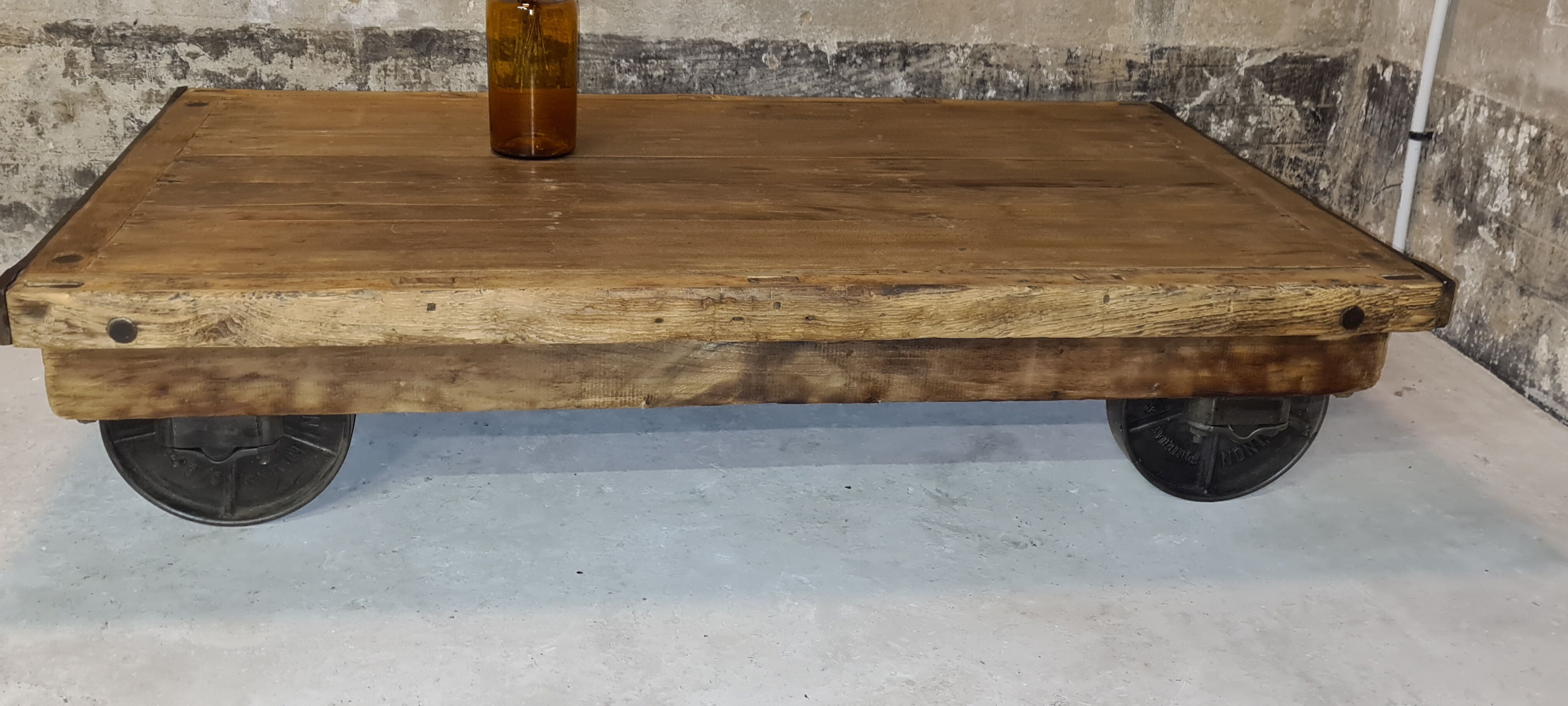 Industrial coffee table