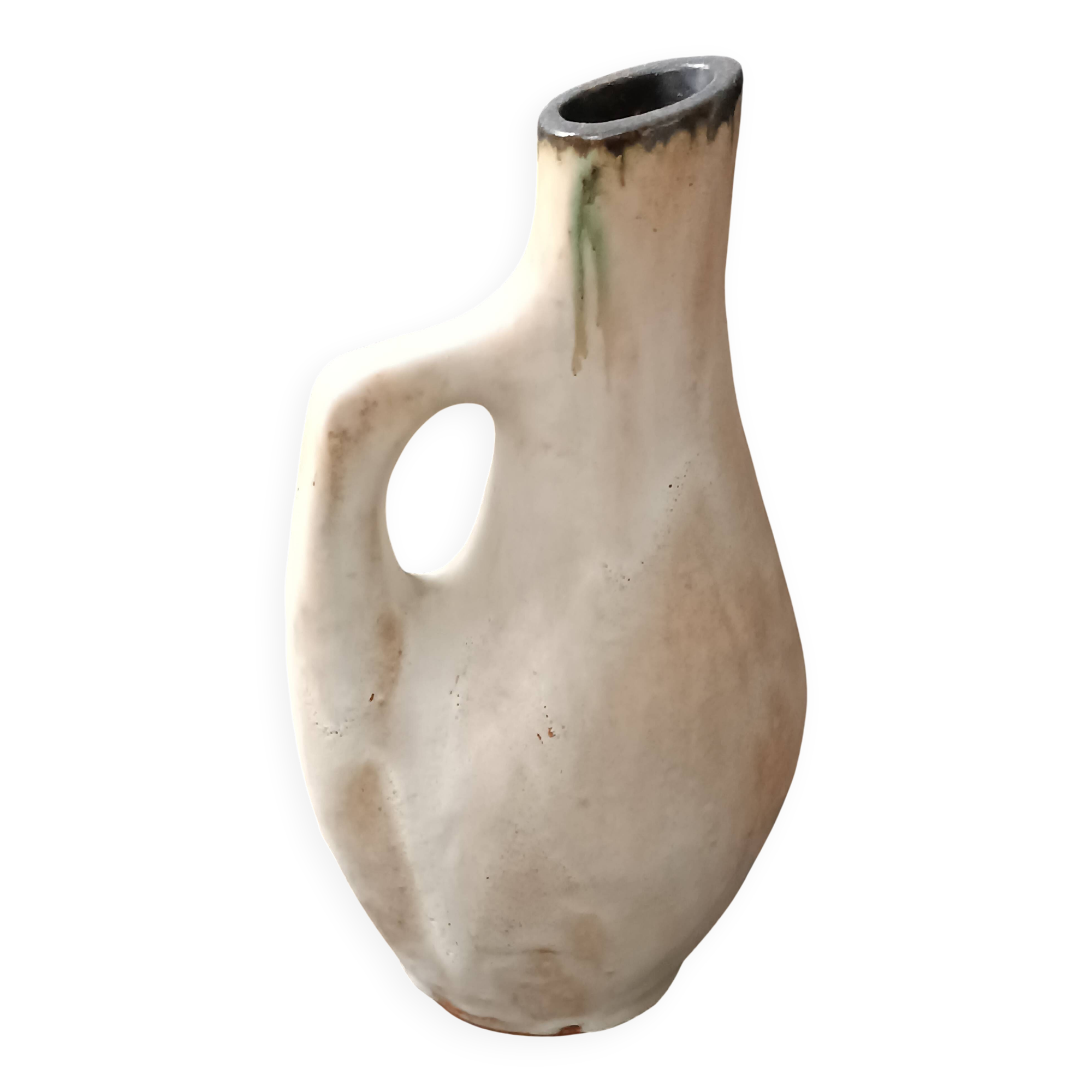 Glazed ceramic vase, France, 20th century