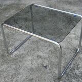 Trundle tables chrome and glass 1970