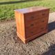 Commode 3 tiroirs noyer et laiton