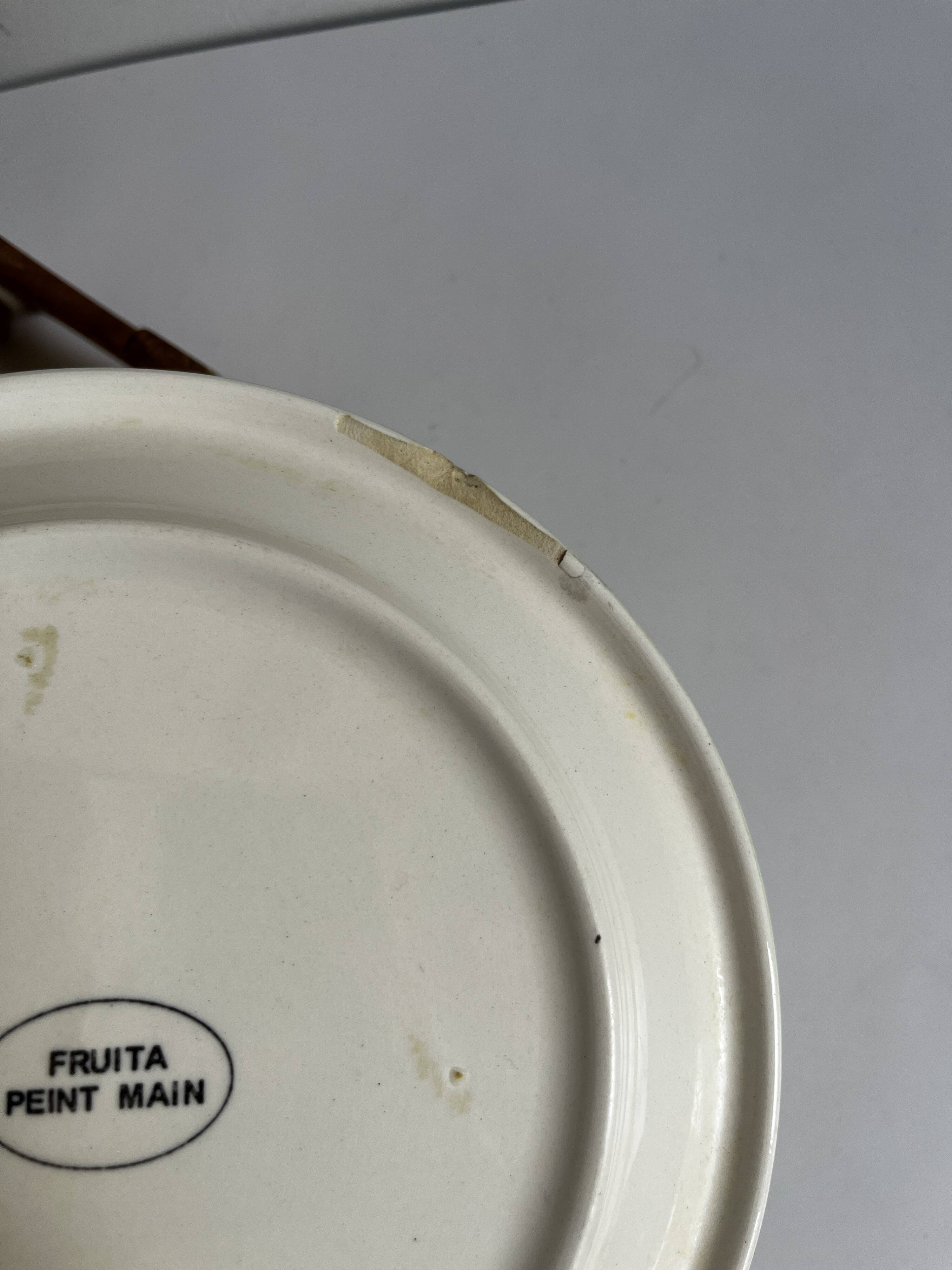 Italian ceramic fruit plates