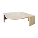 Table basse en travertin "Œil" Roche Bobois