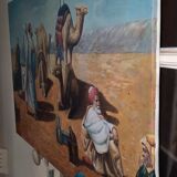 Oil on orientalist canvas