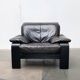 Fauteuil lounge brutaliste allemand postmoderne par Rolf Benz pour Musterring, années 1990