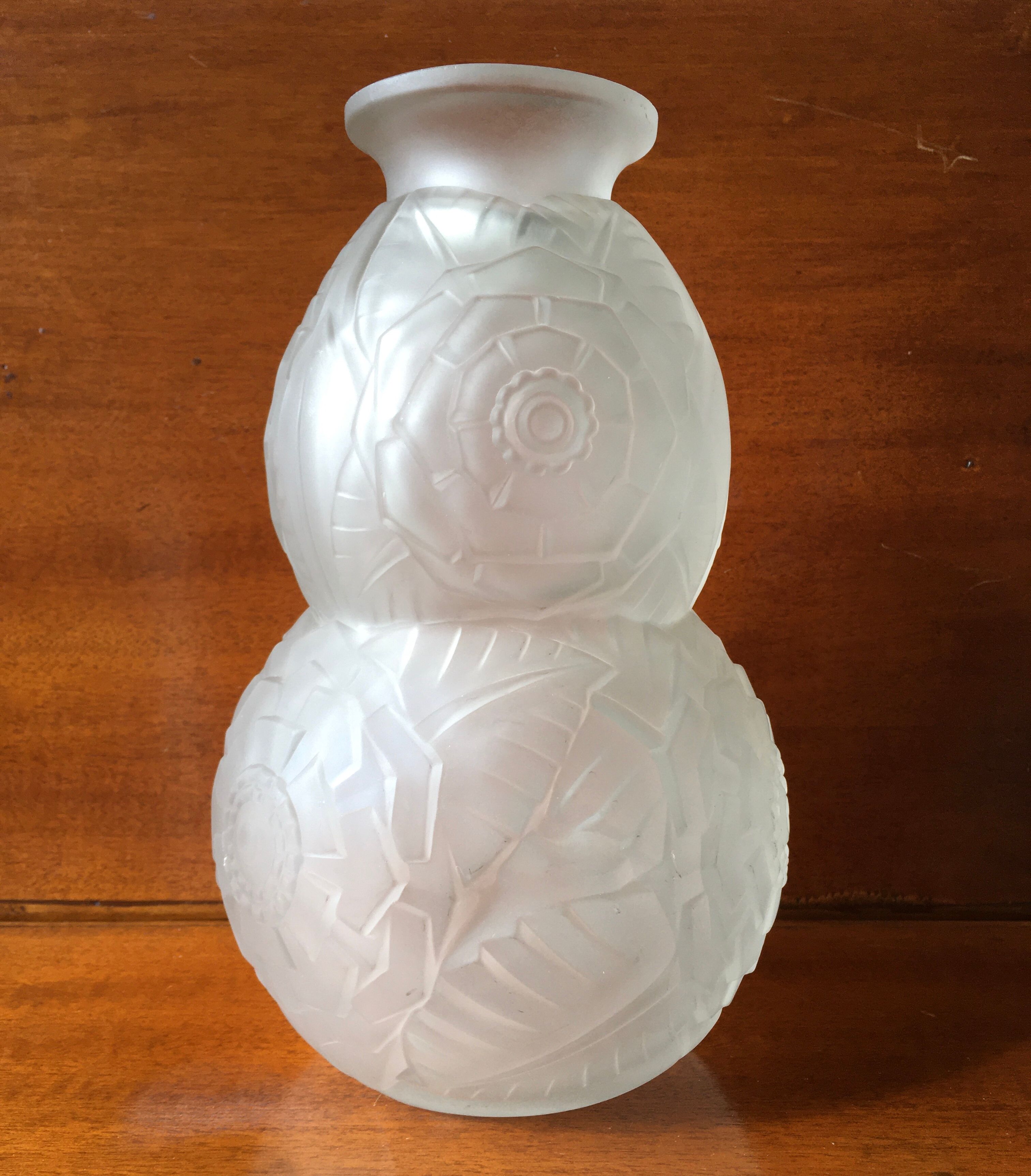 Glass vase by Muller Brothers