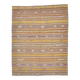 Kilim turc jaune et violet doux 5x6, 168x135