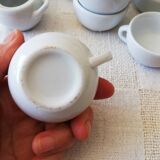 Lot dînette porcelaine blanche 22 pièces