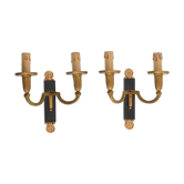 Paire d’appliques en bronze style Empire