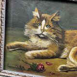 Painting from 1900 "The Cat with the Rose"
