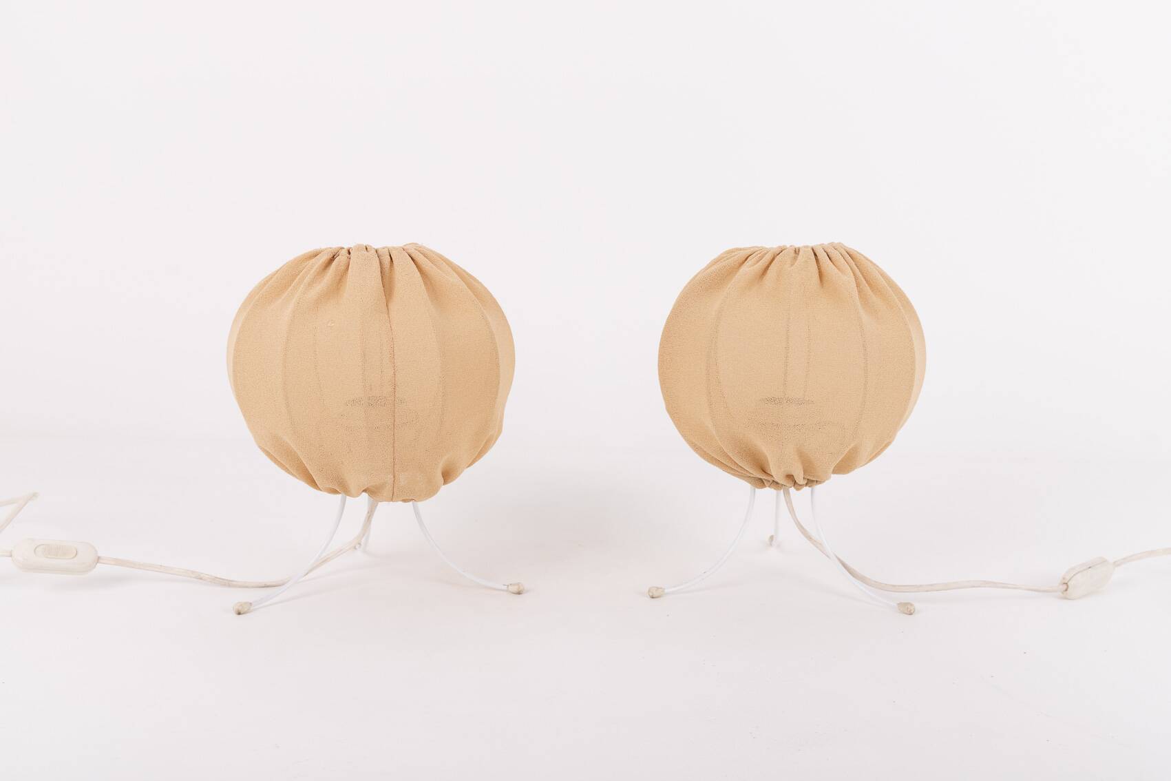 Vintage 1960’s pair of Tripod table lamps