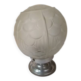 Plafonnier lustre globe art déco