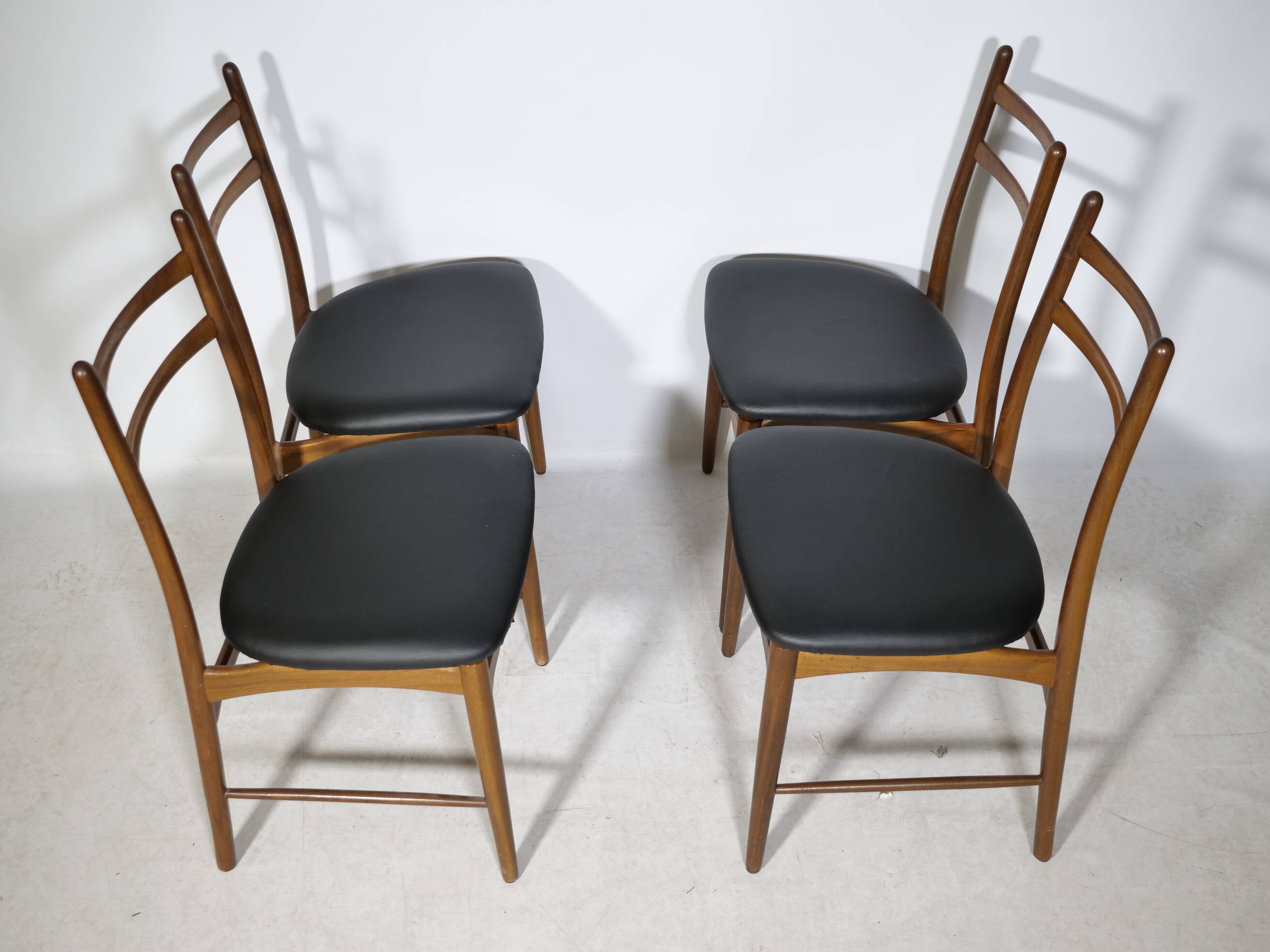 Teak Dining Chairs, Design by Georg Leowald for Wilkhahn, Set of 4, 1960s
