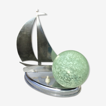 Table lamp sailboat ball clichy