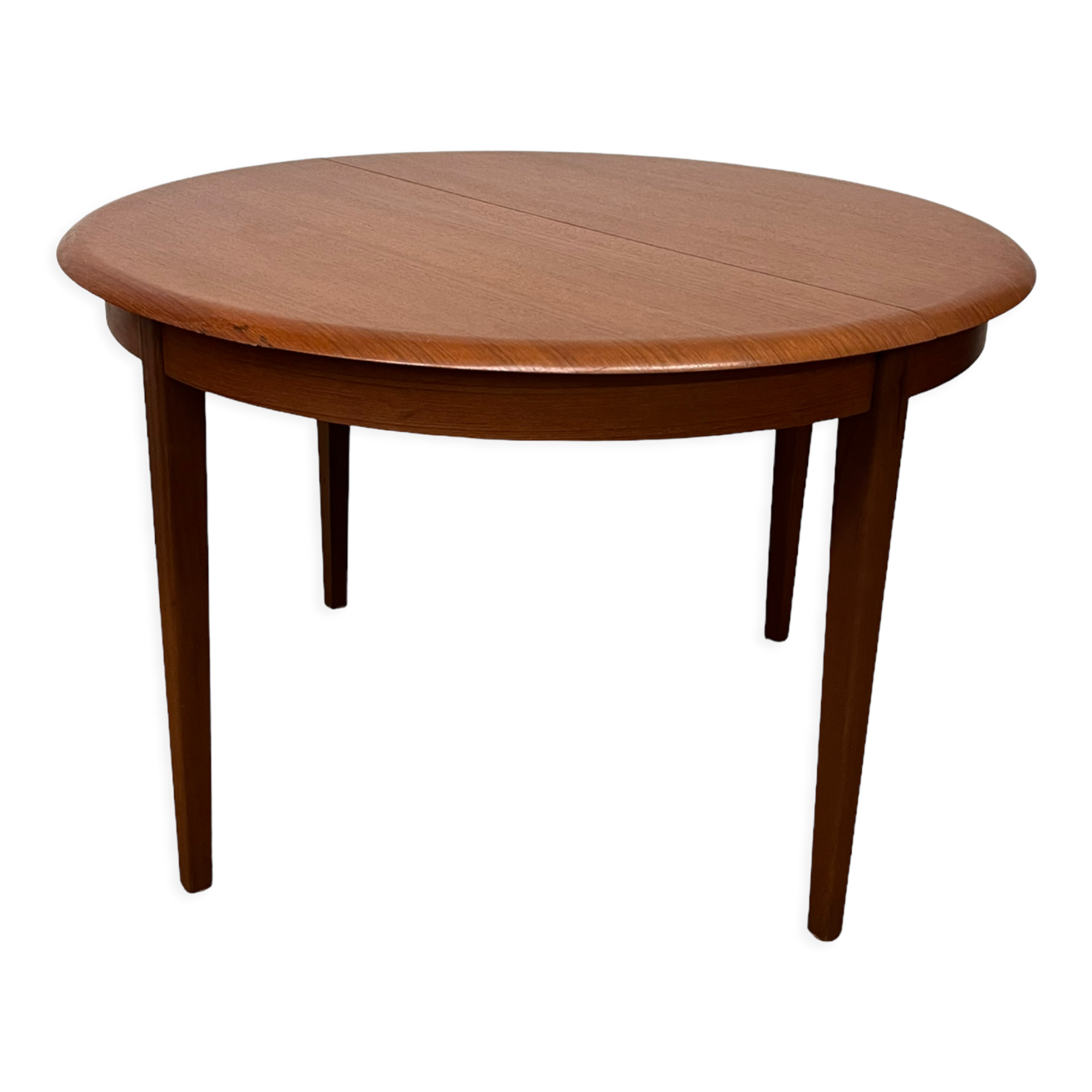 Scandinavian round teak table by LB Kofod Larsen