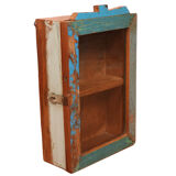 Original polychrome patina Burmese teak wall display
