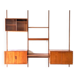 Teak shelves, teak bookcase