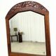Art Deco oak mirror with carved motif