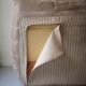 TOGO 3-seater sofa in beige velvet, Ligne Roset edition 1970