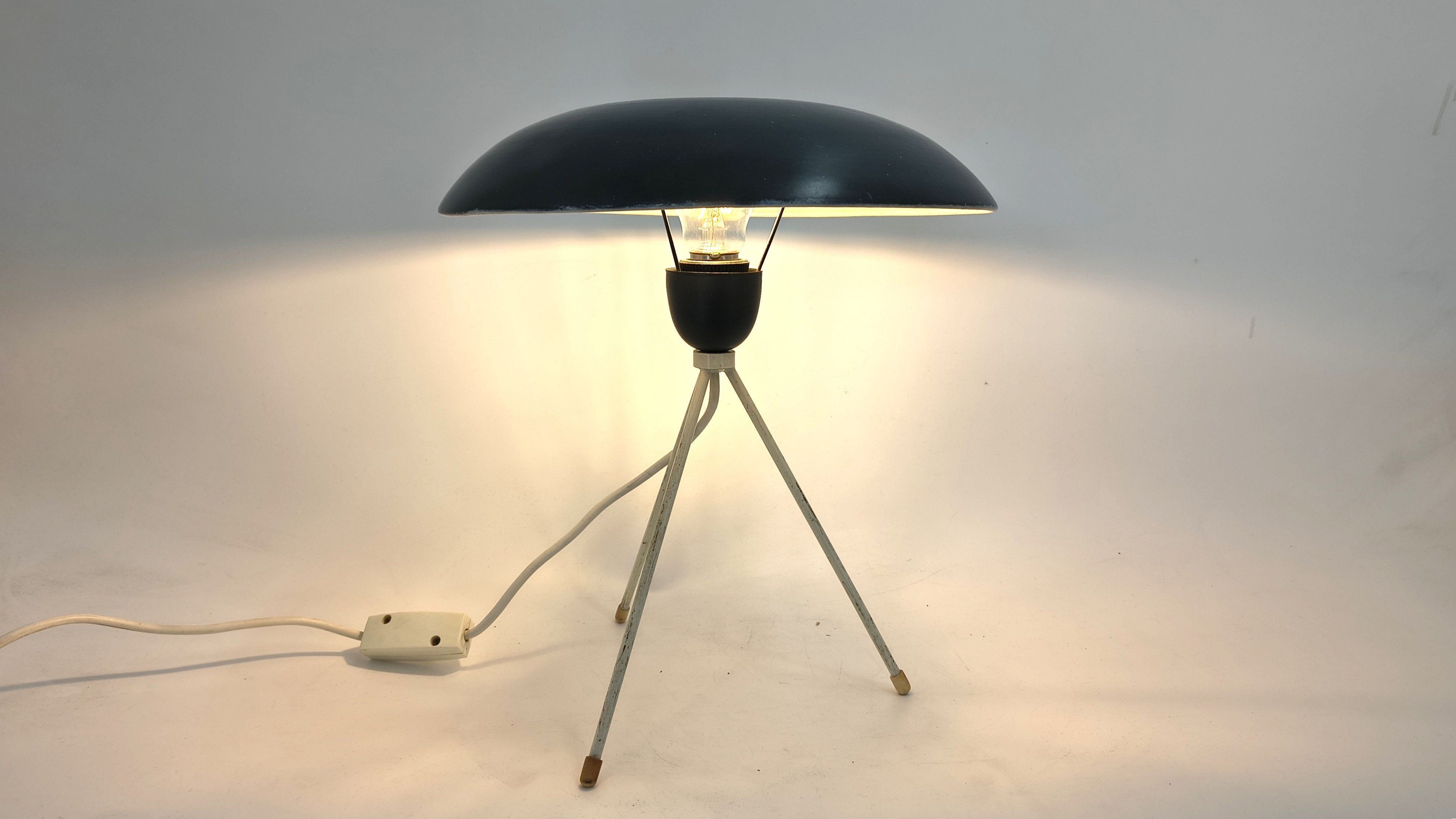 Very rare desk lamp by Louis Kalff for Philips, 1950s