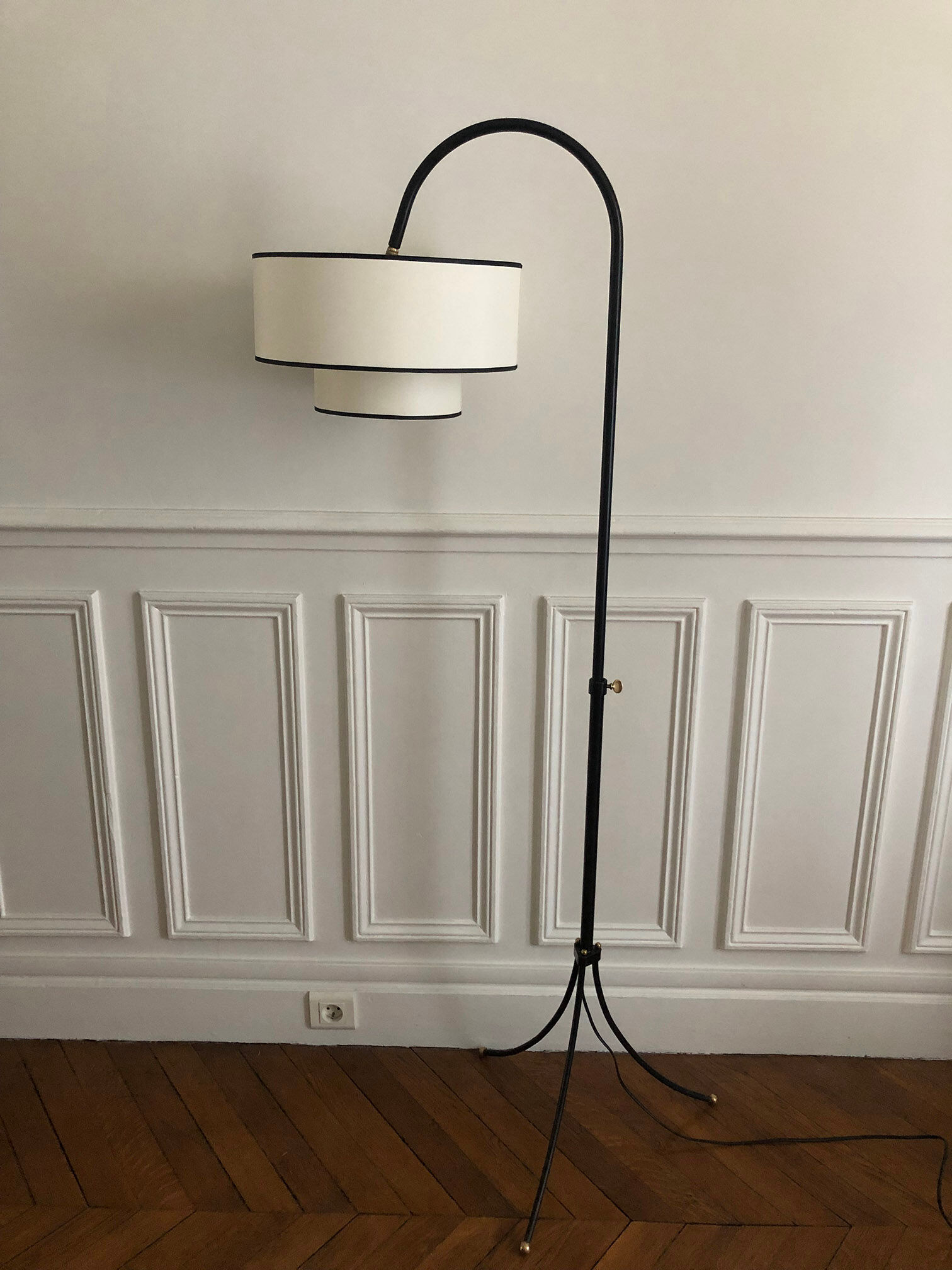 Tripod floor lamp 1950 - 1960 adjustable